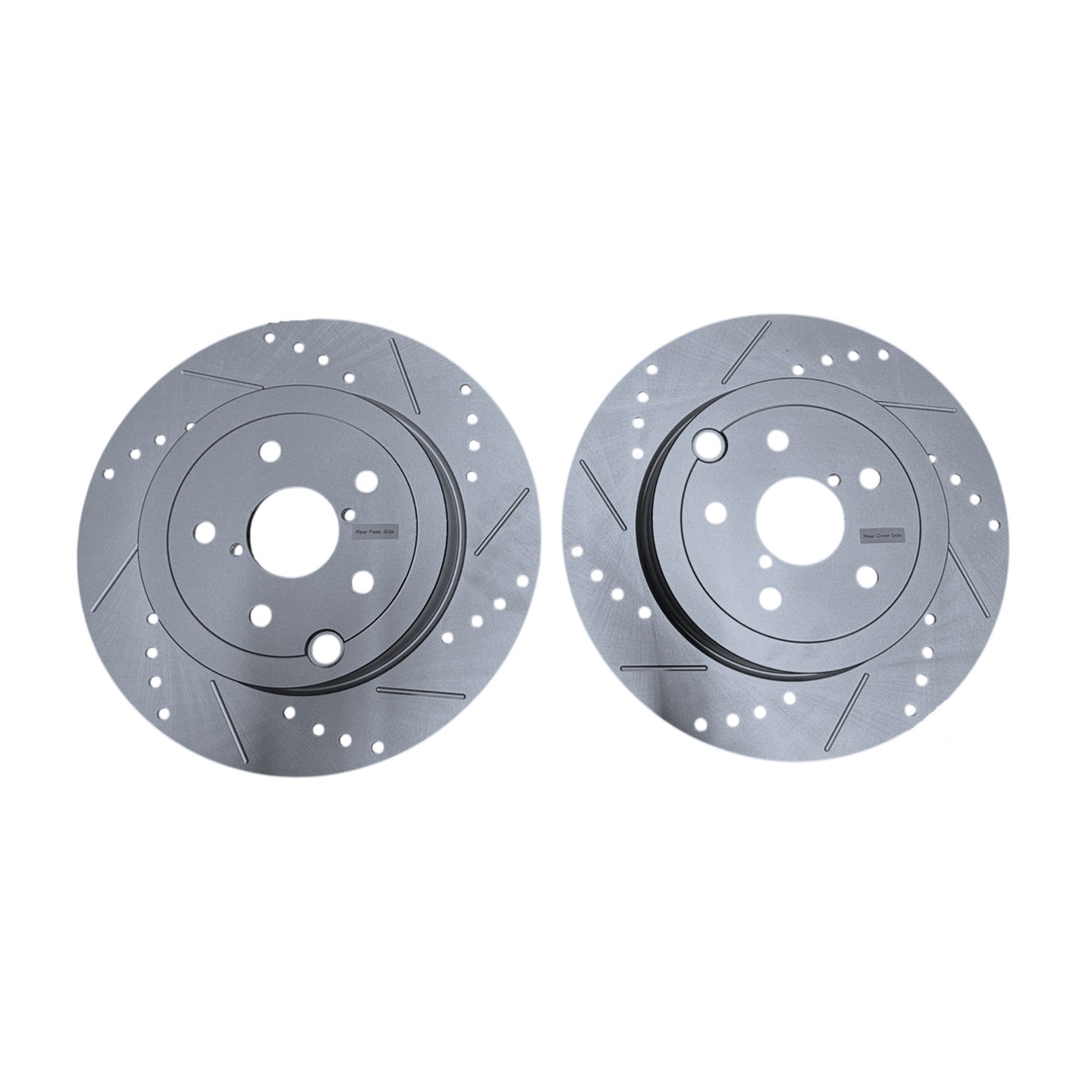 Rear Drilled and Slotted Brake Disc Rotors by PowerStop Evolution JBR1794XPR