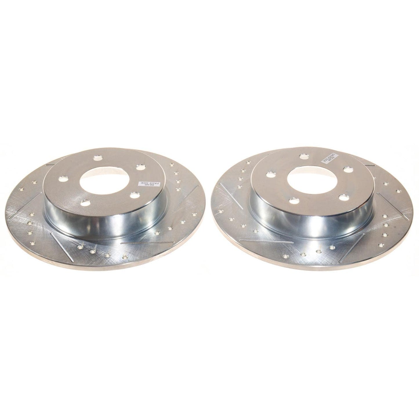 Nissan Altima (2019-2023 eBrake) Rear Drilled and Slotted Brake Disc Rotors by PowerStop Evolution (JBR1796XPR)