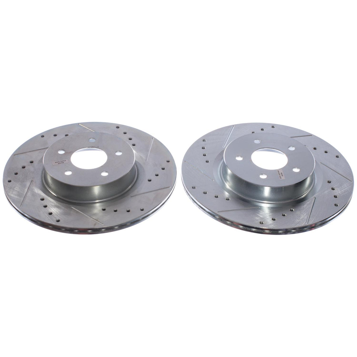 Rear 330x16mm Drilled Slotted Brake Rotors PowerStop Evolution JBR1926XPR