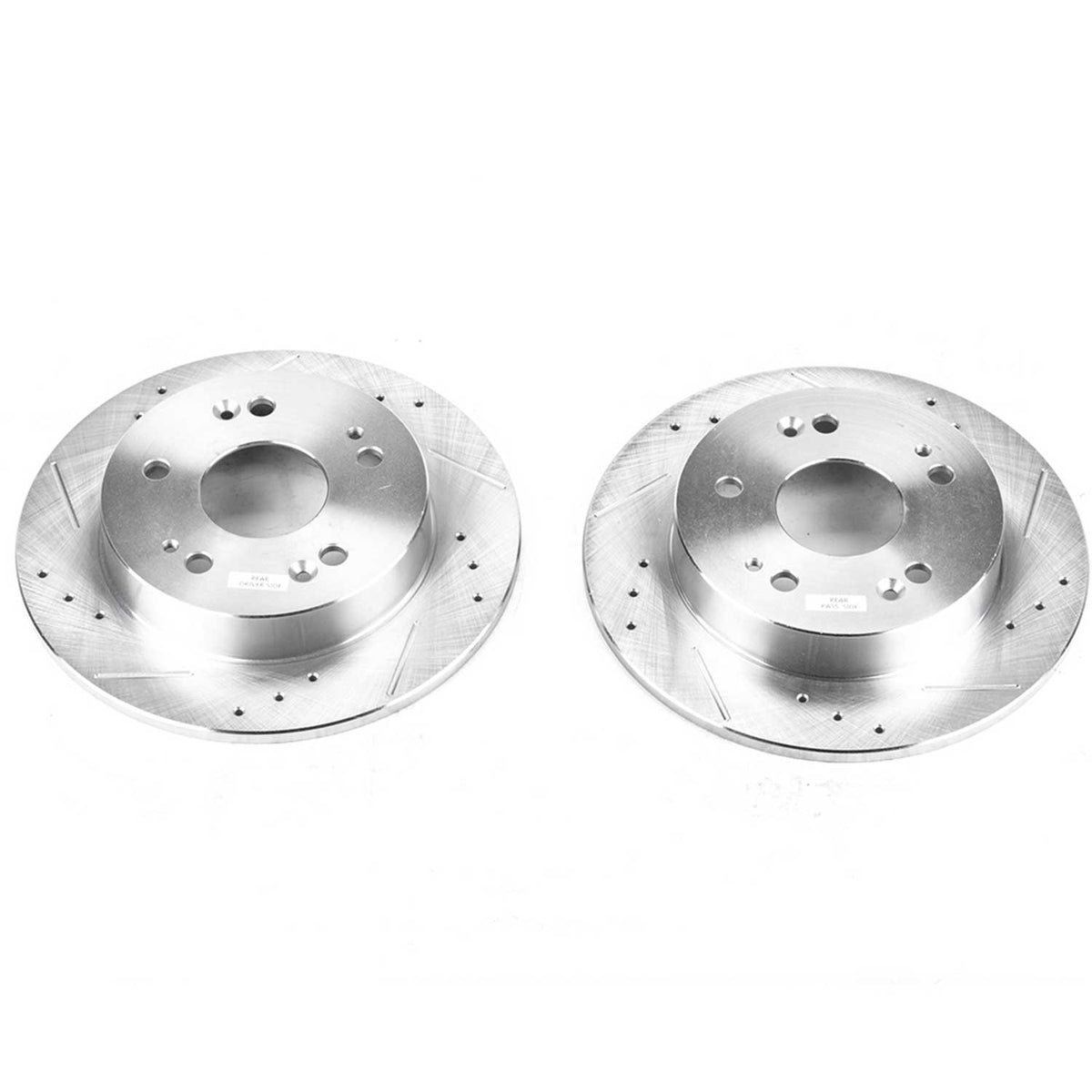 Rear 259x9mm Drilled Slotted Brake Rotors PowerStop Evolution JBR798XPR