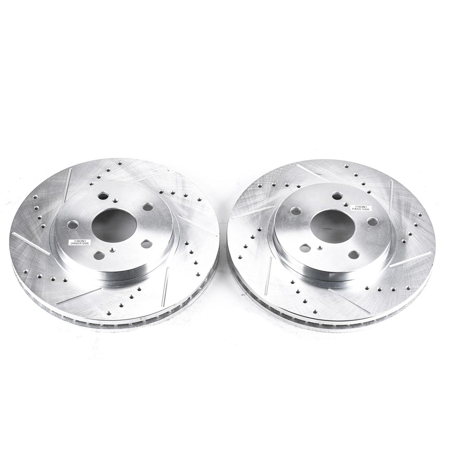 Front Drilled and Slotted Brake Disc Rotors by PowerStop Evolution JBR972XPR