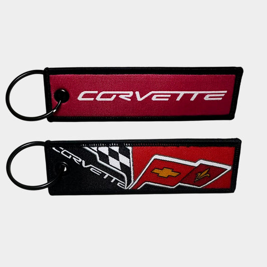 Corvette Red Key Chain
