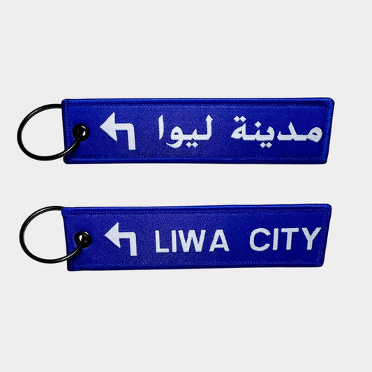 Liwa City Blue Key Chain