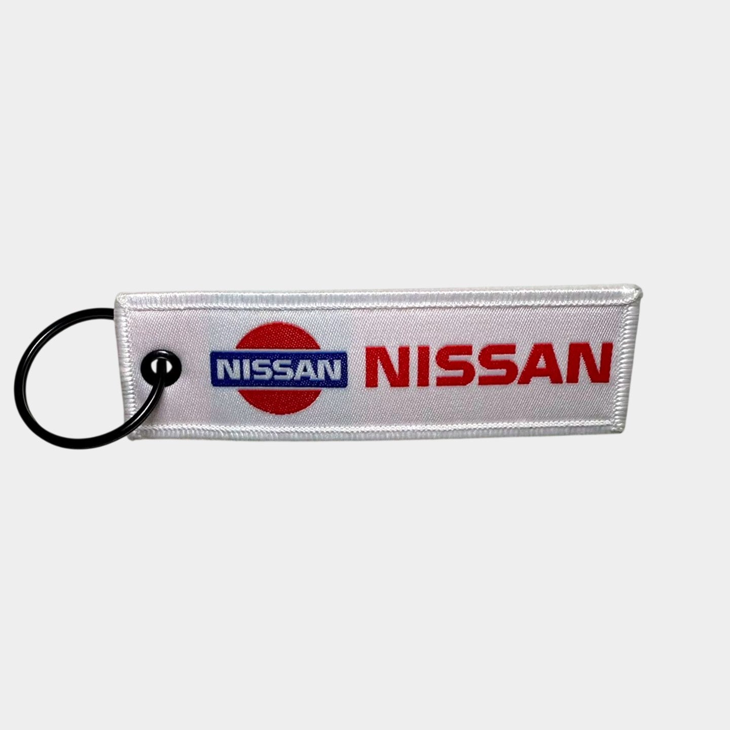 Nissan Classic White Key Chain