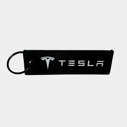 Tesla Black Key Chain