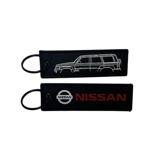 Nissan Patrol Key Chain Black and Red
