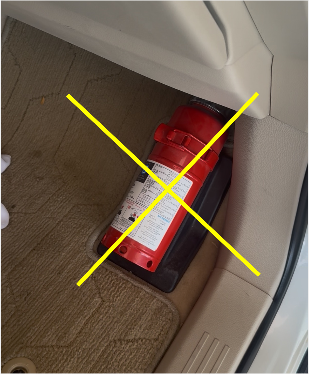 Fire Extinguisher Bracket for Toyota Land Cruiser LC300 and Lexus LX600