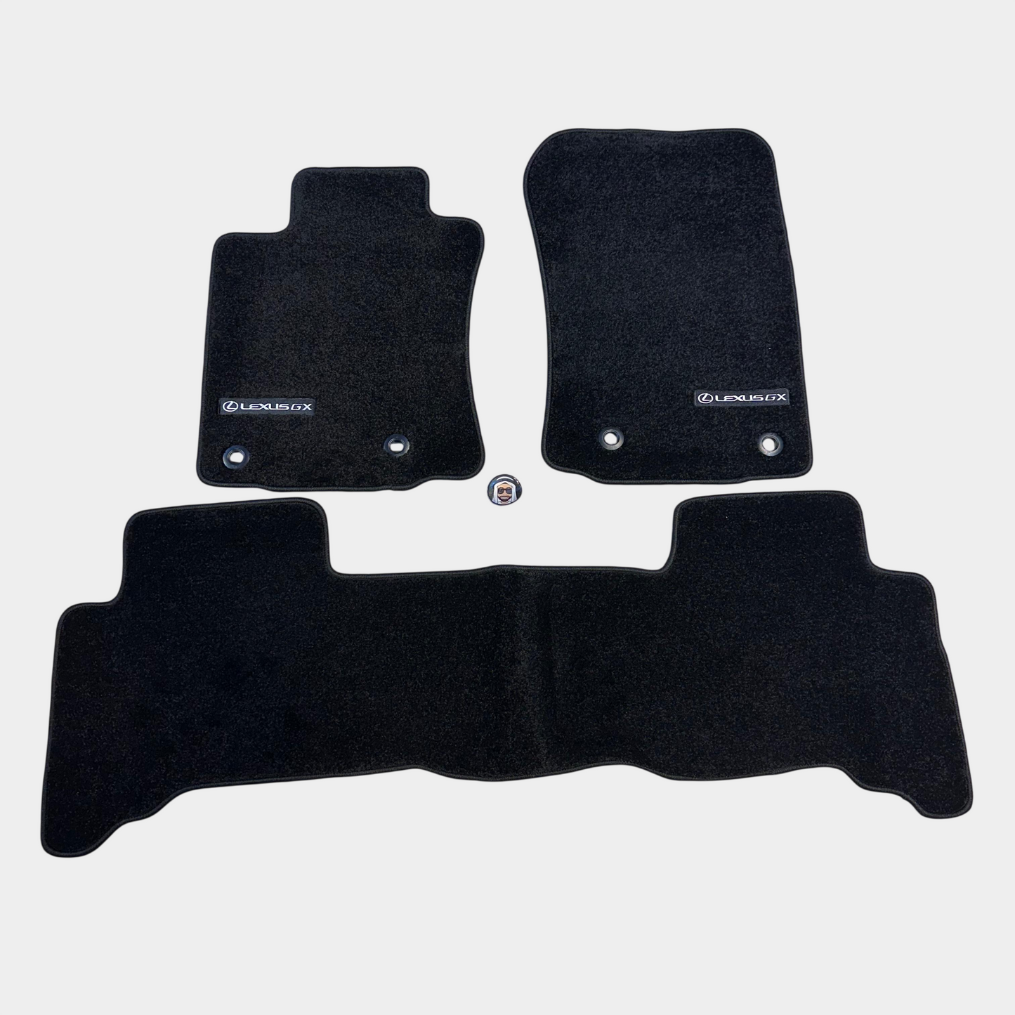 Lexus GX460 2014-2023 Luxury Black Floor Mats with Logo