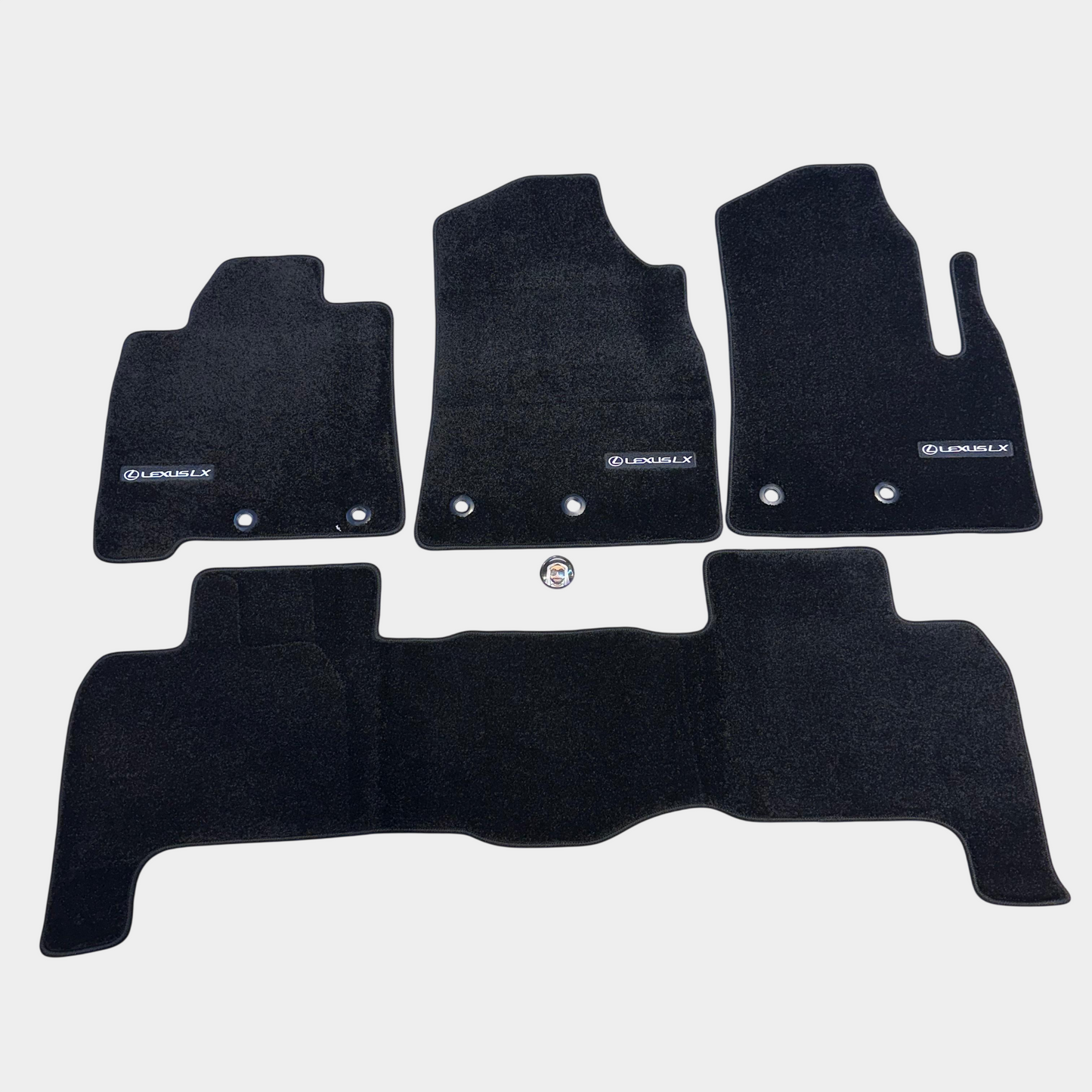 Lexus LX570 2008-2011 Luxury Black Floor Mats with Logo