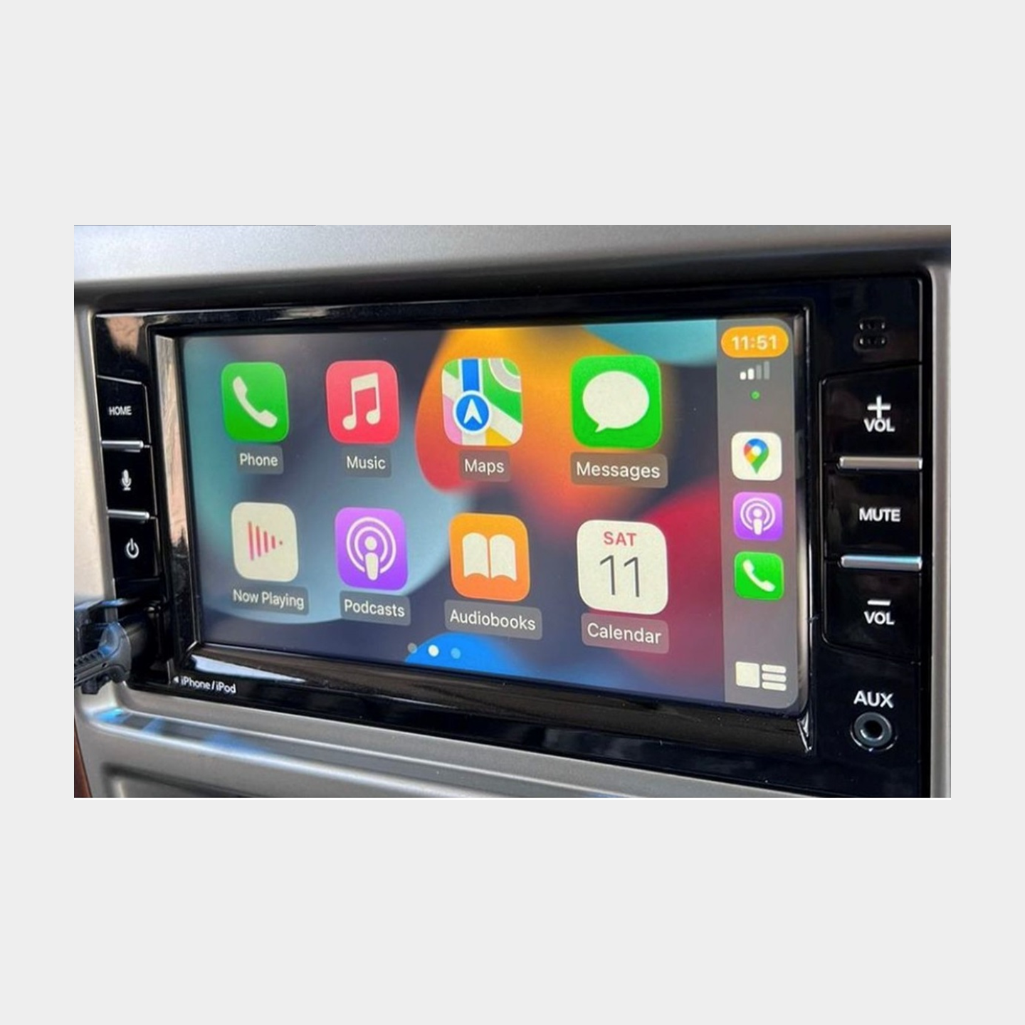 Super Safari Front Screen with Apple CarPlay Nissan Patrol Y61 VTC GU (2021 model) and Y62