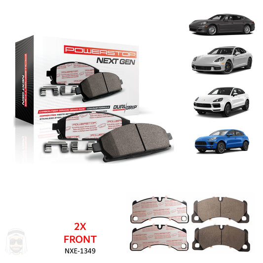 Porsche VW - Front Carbon Fiber Ceramic Brake Pads by PowerStop NextGen NXE-1349