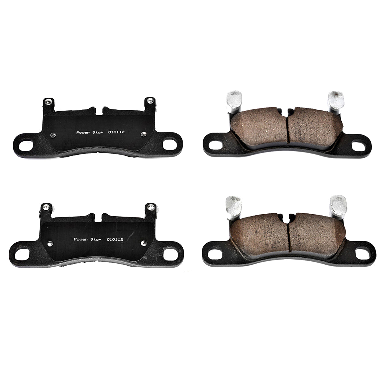 Cayenne Touareg - Rear Carbon Fiber Ceramic Brake Pads by PowerStop NextGen (Porsche base S Hybrid Turbo GTS Platinum VW Volkswagen) (NXE-1453)