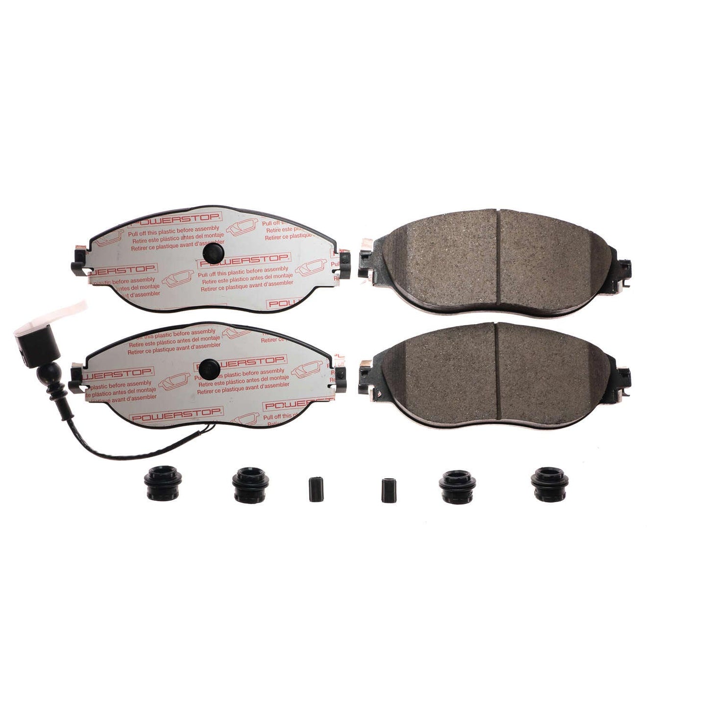 VW Golf R Audi S3 - Front Carbon Fiber Ceramic Brake Pads by PowerStop NextGen (Volkswagen GTI CC Tiguan Jetta Arteon S3 Q3) (NXE-1633)