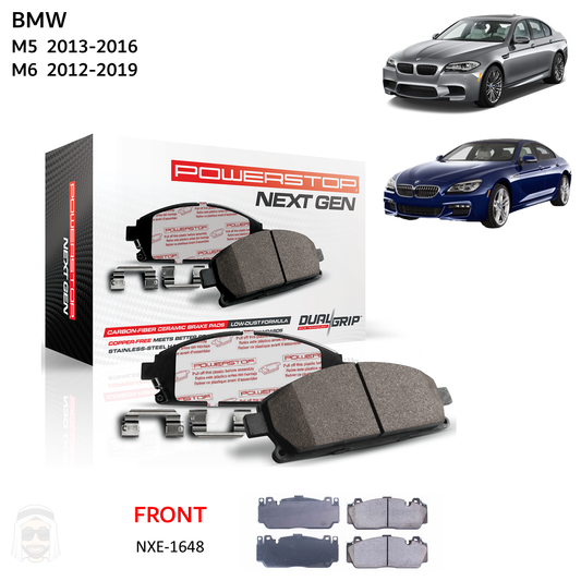 BMW M5 M6 - Front Carbon Fiber Ceramic Brake Pads by PowerStop NextGen (NXE-1648)
