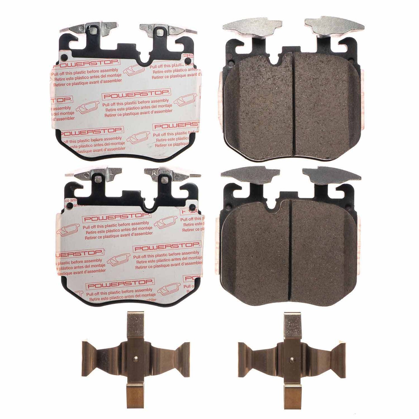 BMW 2016-2025 - Front Carbon Fiber Ceramic Brake Pads by PowerStop NextGen (750i 540i 740i M760i 840i X5 X6 X7 M340i M440i M60i) (NXE-1868)
