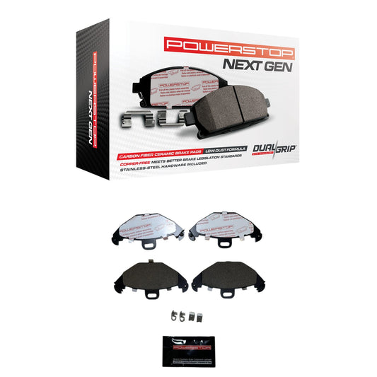 Rear Carbon Fiber Ceramic Brake Pads by PowerStop NextGen NXE-2349