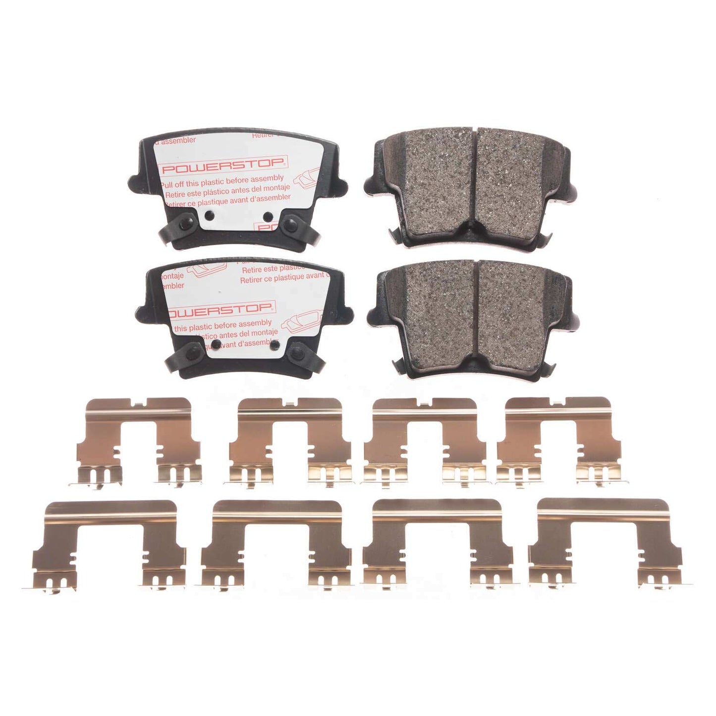 Dodge - Rear Carbon Fiber Ceramic Brake Pads by PowerStop NextGen (Charger Challenger AWD RWD V6 V8 RT Chrysler 300 Single Piston and 2-Piston Magnum) (NXT-1057)