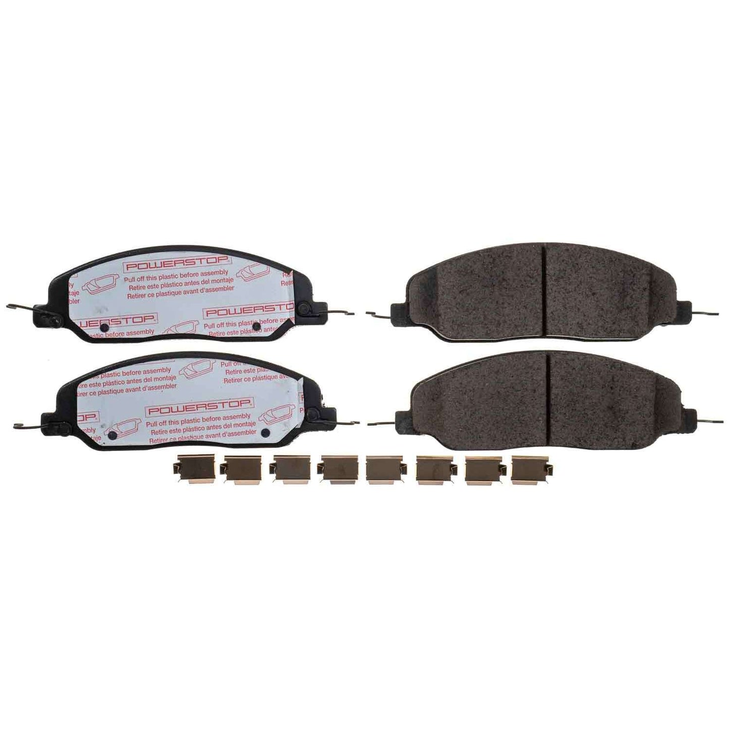 Ford Mustang (2005-2010) - Front Carbon Fiber Ceramic Brake Pads by PowerStop NextGen (base GT Shelby Bullitt) (NXT-1081)