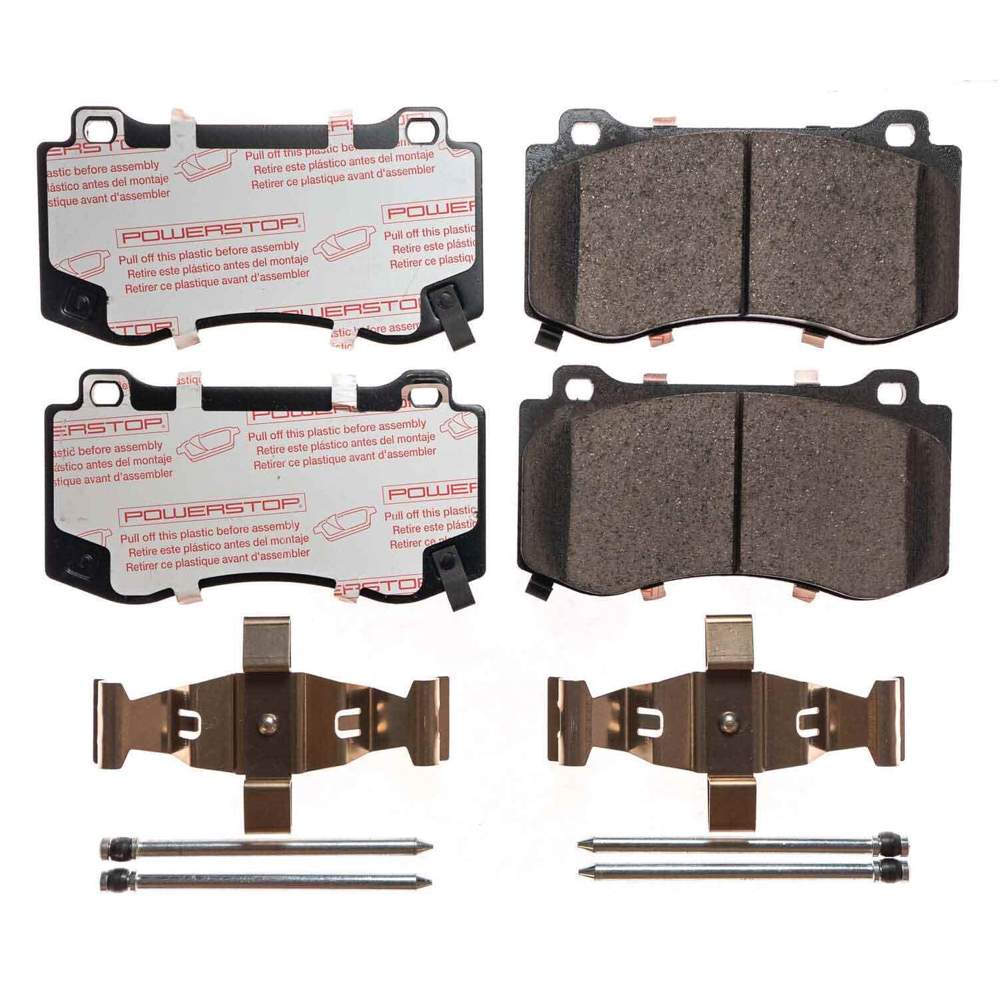 Chrysler Dodge Jeep - Front Carbon Fiber Ceramic Brake Pads by PowerStop NextGen (Chrysler 300 Hemi Charger Challenger Scat Pack Magnum Jeep Grand Cherokee SRT8) (NXT-1298)