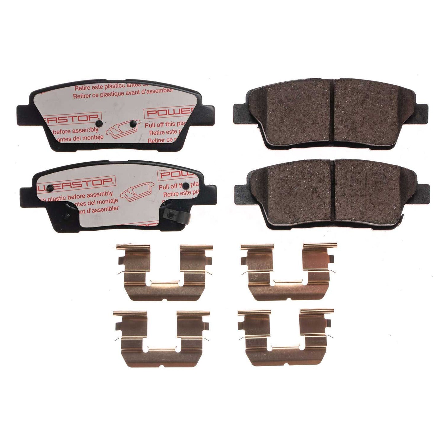 Genesis Sedan (2010-2020) - Rear Carbon Fiber Ceramic Brake Pads by PowerStop NextGen (Hyundai V6 V8 G80 Kia K900) (NXT-1551)