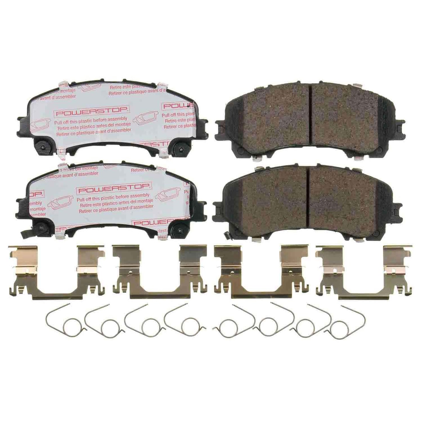 Nissan Infiniti - Front Carbon Fiber Ceramic Brake Pads by PowerStop NextGen (Q50 Q60 Luxe Pure QX50 QX55 Rogue Z Sport) (NXT-1736)