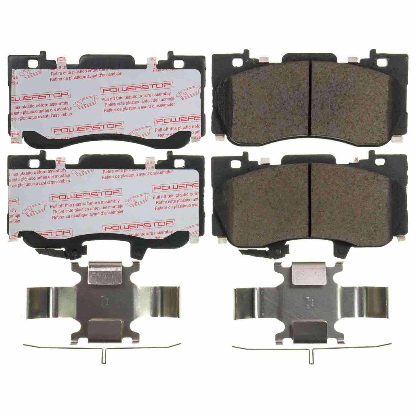 Mustang 2015-2023 (4 Piston) Front Carbon Fiber Ceramic Brake Pads by PowerStop NextGen (Ford EcoBoost Premium GT Mach 1) (NXT-1784)