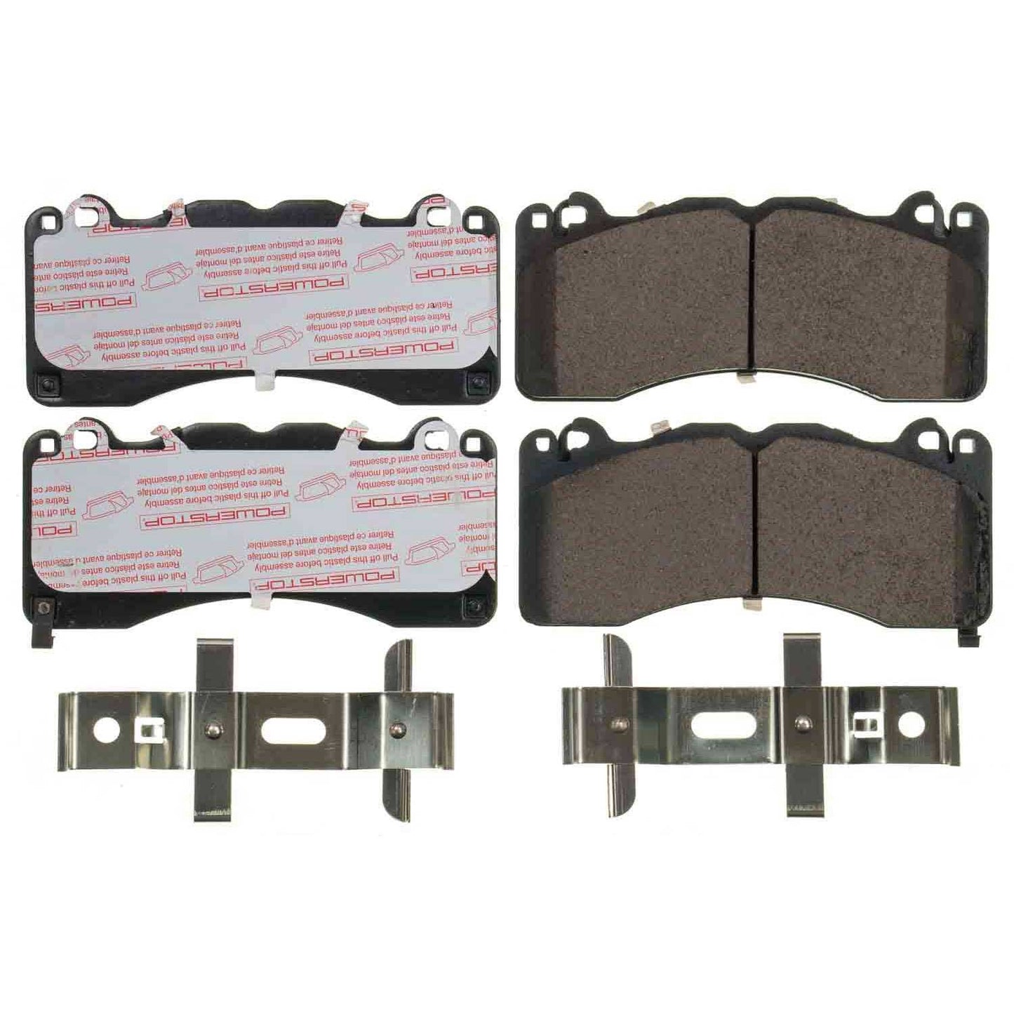 Mustang GT (6 Piston) (2015-2023) Front Carbon Fiber Ceramic Brake Pads by PowerStop NextGen (Ford Premium Bullitt Mach 1) (NXT-1792)