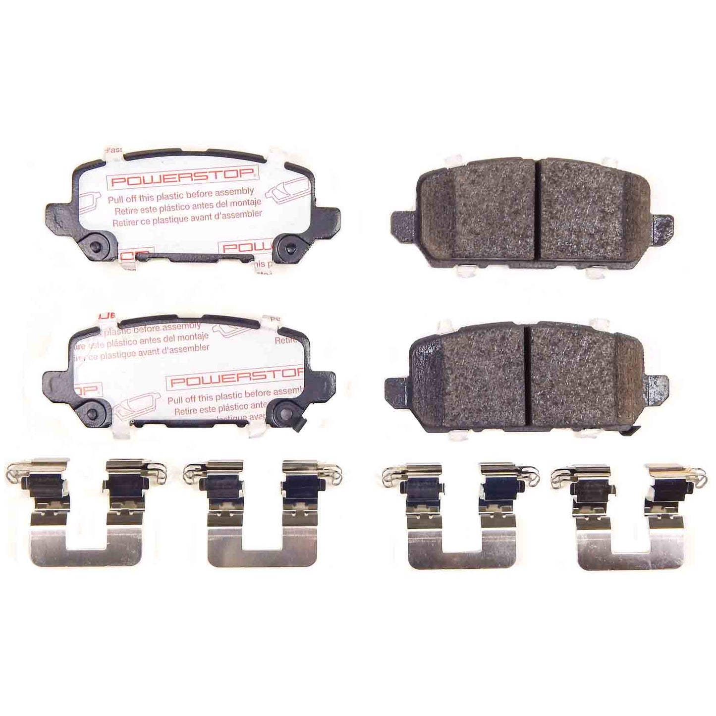 Honda HRV CR-Z 2017-2022 - Rear Carbon Fiber Ceramic Brake Pads by PowerStop NextGen (NXT-1841)