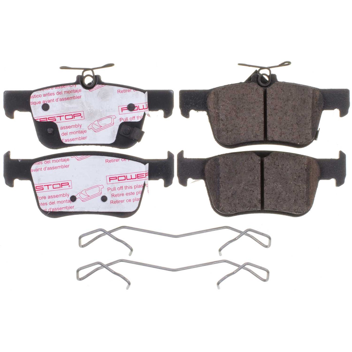 Honda Accord and Civic - Rear Carbon Fiber Ceramic Brake Pads by PowerStop NextGen (Acura Hybrid Sport Touring TLX) (NXT-2102)