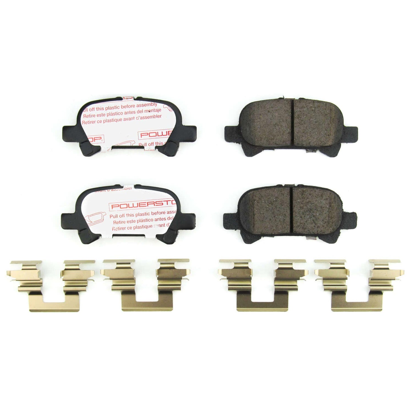 Toyota Camry USA (2000-2006) - Rear Carbon Fiber Ceramic Brake Pads by PowerStop NextGen (Solara V6 Avalon) (NXT-828)