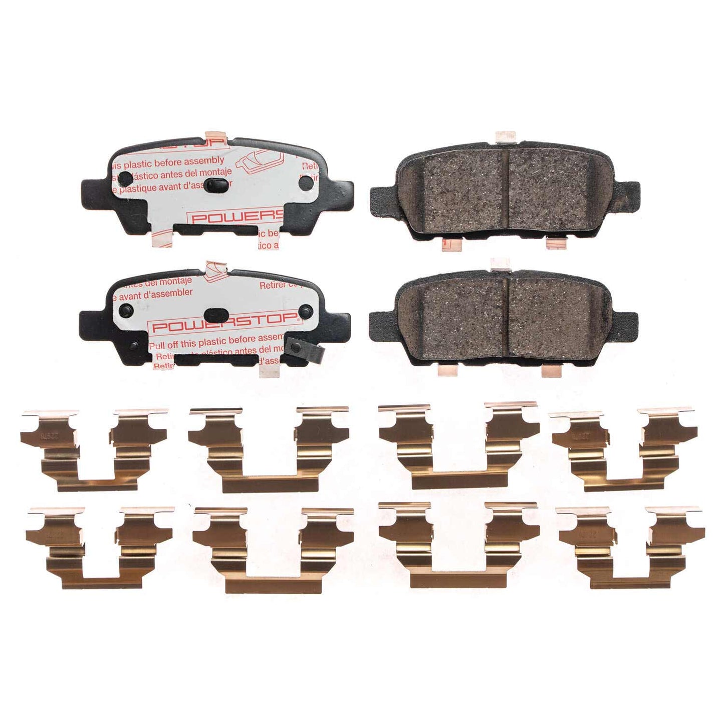 Nissan Infiniti - Rear Carbon Fiber Ceramic Brake Pads by PowerStop NextGen (Altima Maxima Murano Pathfinder Juke Rogue 350Z 370Z Z Sport Leaf Sentra FX35 FX45 EX35 G35 M35 M45 Q50 Q60 Q70L QX50 QX60 QX70) (NXT-905)