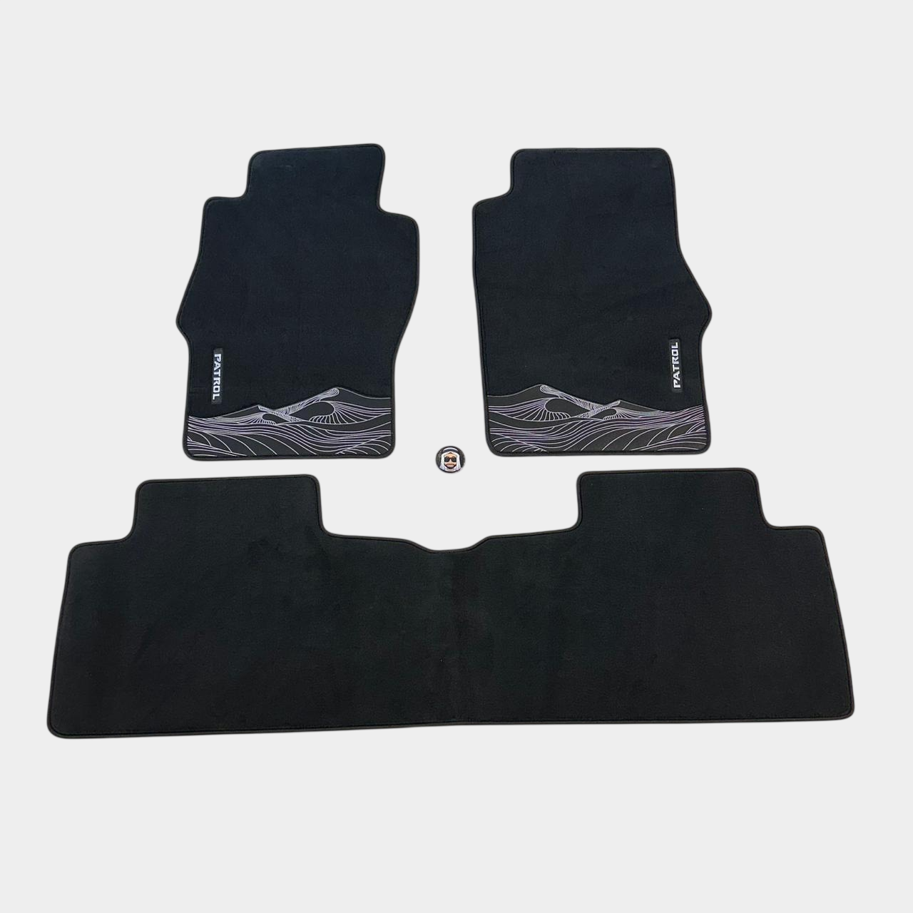 Al Ostoura Black Floor Mats Nissan Patrol Y61 VTC GU (3 pieces)