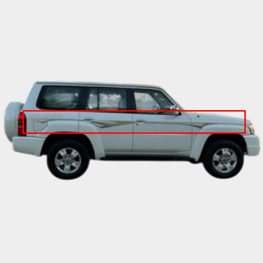 Super Safari 4-door 2007-2009 Side Stripe Stickers - Nissan Patrol Y61 VTC GU (Copy One)