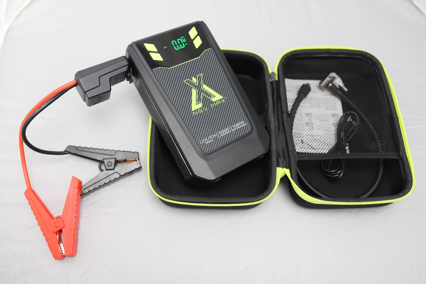 NSV MAX AMP N AIR - POWER PACK - Emergency Jump Starter, Tyre Inflator, Torch Light, Power Bank
