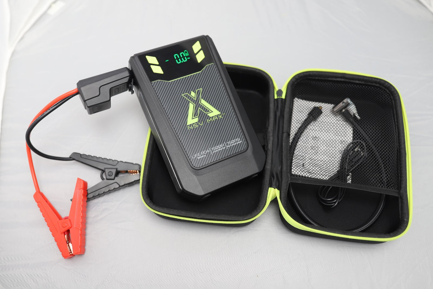 NSV MAX AMP N AIR - POWER PACK - Emergency Jump Starter, Tyre Inflator, Torch Light, Power Bank