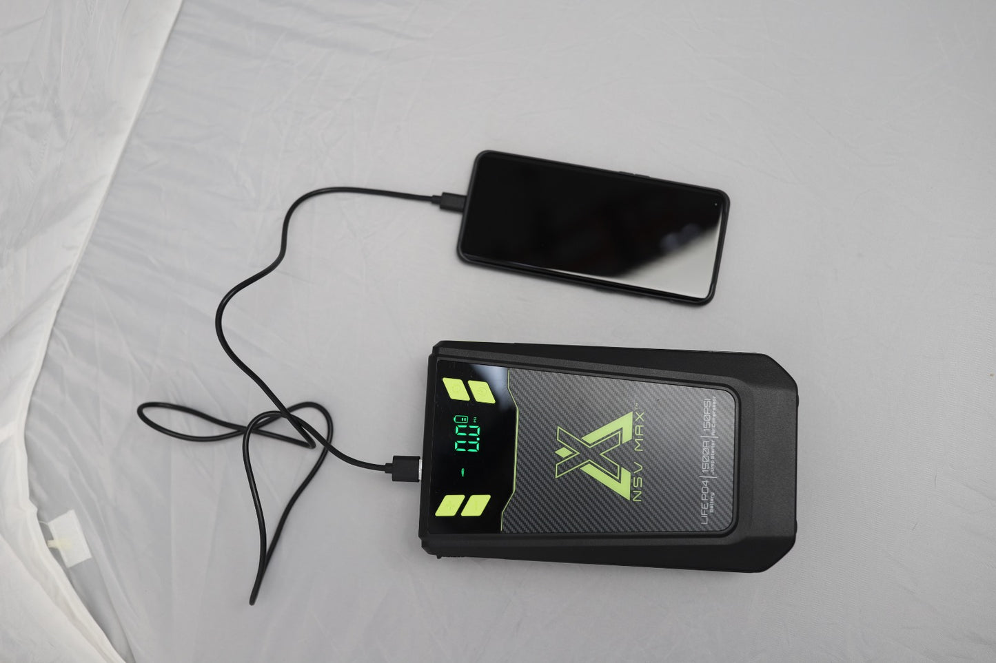 NSV MAX AMP N AIR - POWER PACK - Emergency Jump Starter, Tyre Inflator, Torch Light, Power Bank