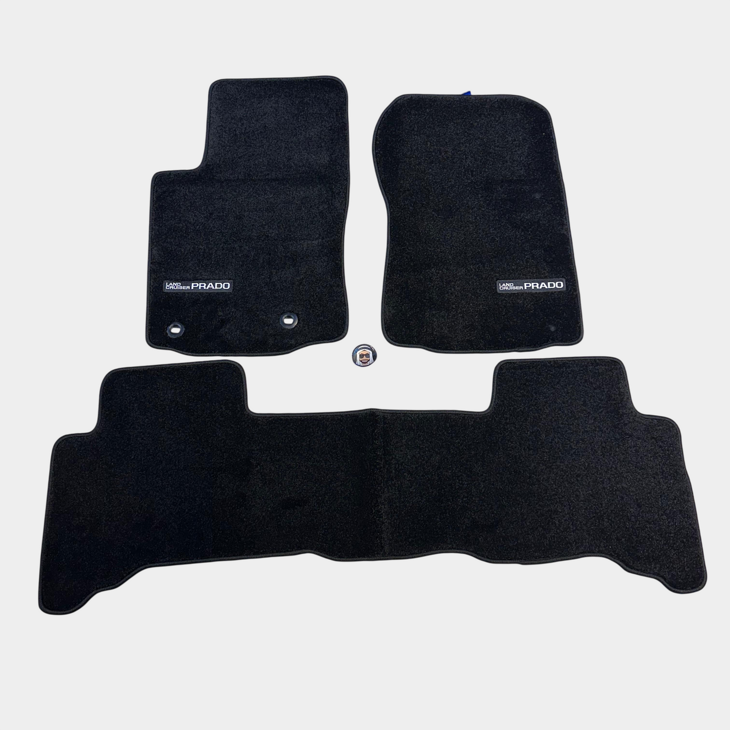Toyota Prado 2010-2023 Luxury Black Floor Mats with Logo