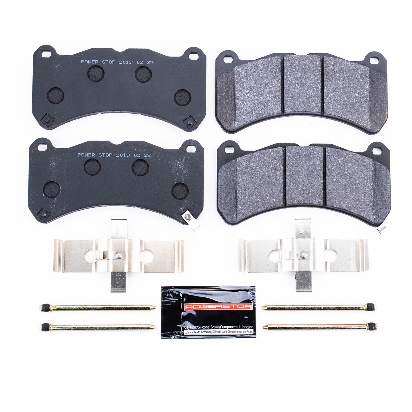 Lexus ISF V8 Mustang GT500 Subaru WRX - Front Carbon Metallic Brake Pads by PowerStop Track Day PST-1365