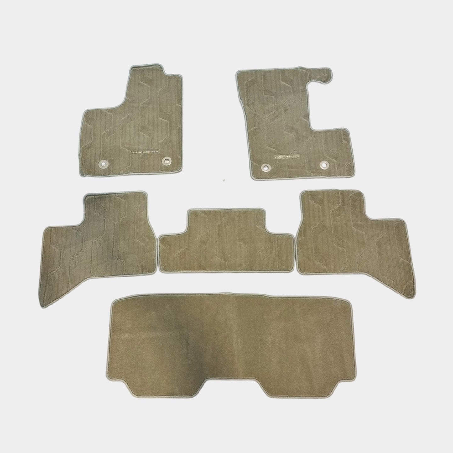 Toyota Land Cruiser LC300 Beige Genuine Floor Mats (FE Type)
