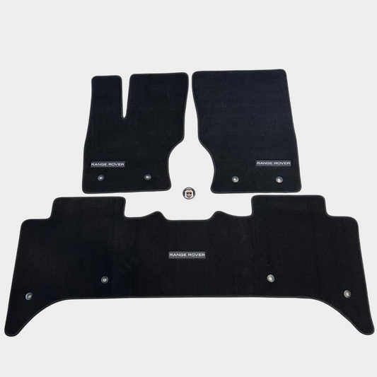 Range Rover 2013-2021 Luxury Black Floor Mats with Logo