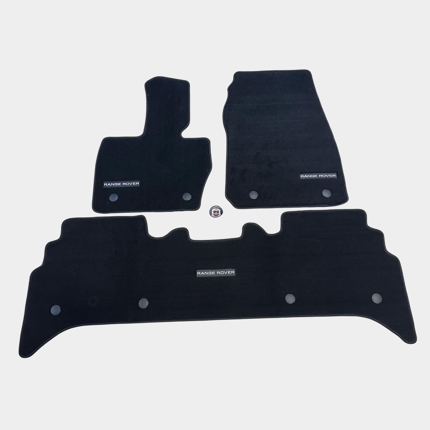Range Rover Vogue 2022+ Luxury Black Floor Mats with Logo