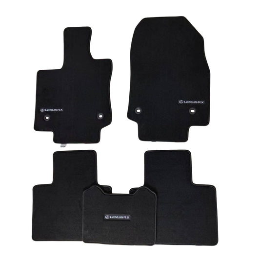 Lexus RX 2023+ Luxury Black Floor Mats with Logo