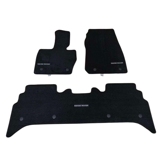 Range Rover Vogue 2022+ Luxury Black Floor Mats with Logo