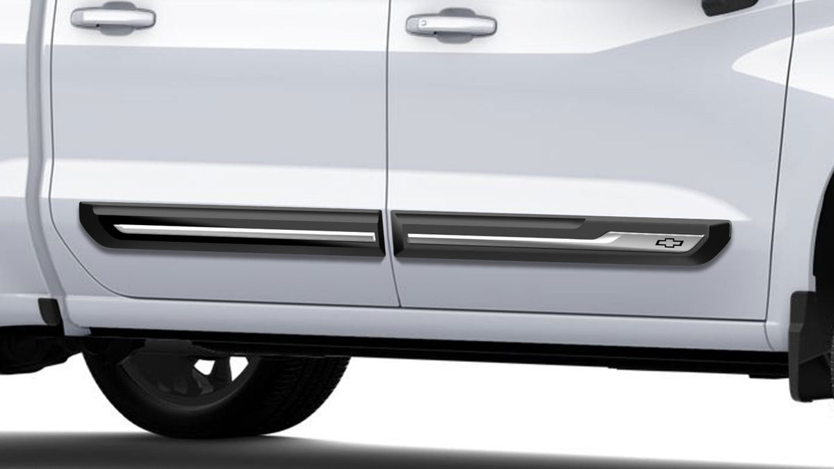 Chafar Edition Door Side Moldings Set - Chevrolet Silverado Dual Cab