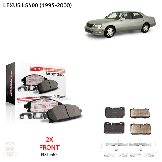 Lexus LS400 - Front Carbon Fiber Ceramic Brake Pads by PowerStop NextGen (NXT-665)