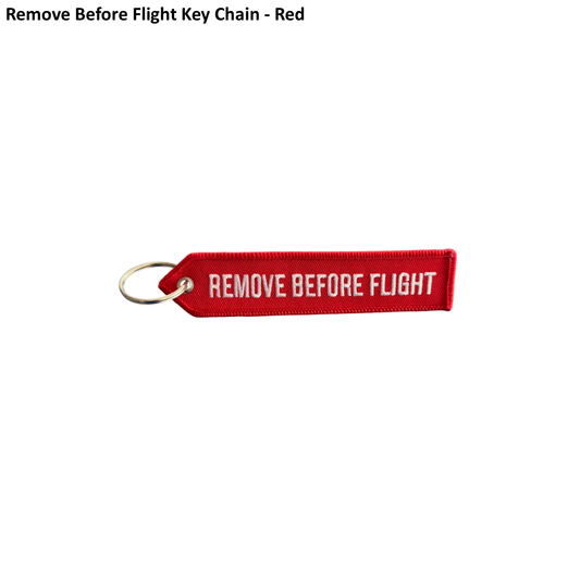 Remove Before Flight Key Chain - Red