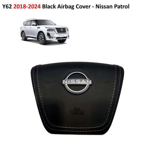 Y62 2018-2024 Black Airbag Cover - Nissan Patrol