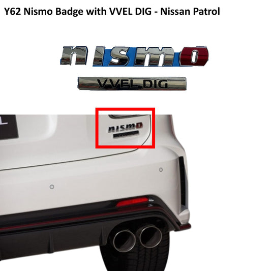 Y62 Nismo Emblem Badge with VVEL DIG - Nissan Patrol