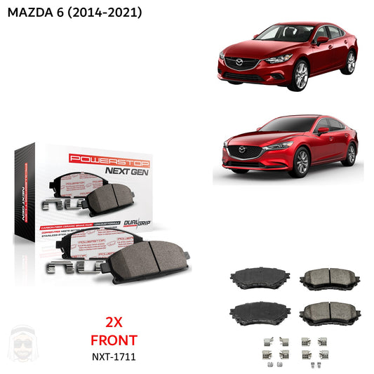 Mazda 6 (2014-2021) - Front Carbon Fiber Ceramic Brake Pads by PowerStop NextGen (NXT-1711)