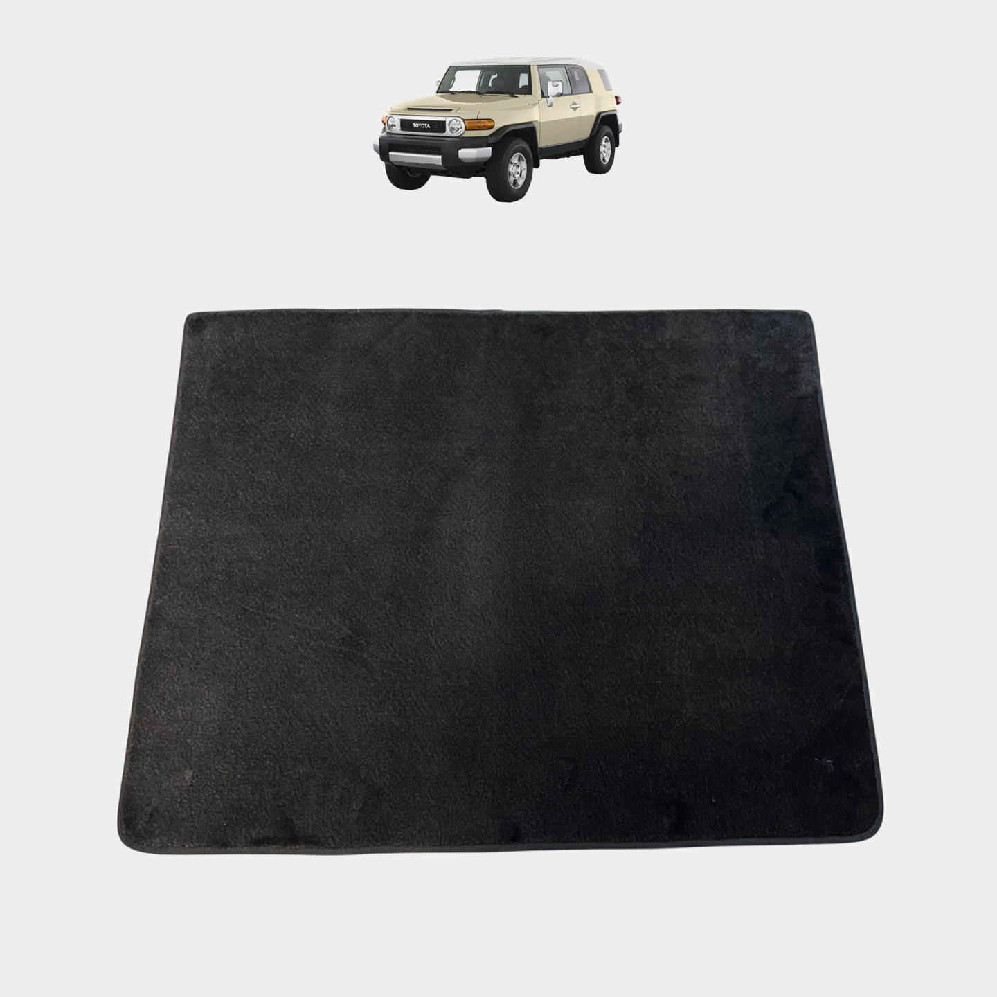 Black Rear Trunk Floor Mat – Toyota FJ Cruiser (2006–2024)